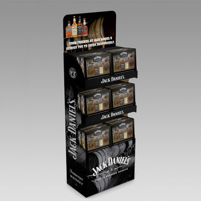 Estante de exhibición de la cerveza de Juice Wine Display Stand Wooden 5 capas