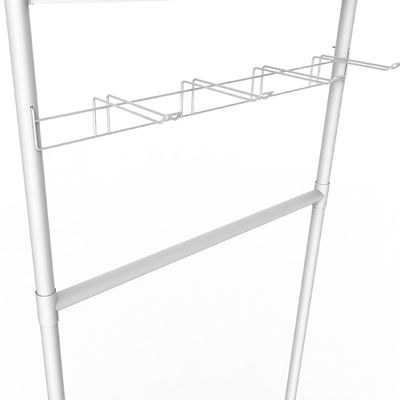 El metal modificado para requisitos particulares del soporte de exhibición equipa el estante de exhibición de la tienda con los ganchos