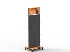 Accesorios personalizados para teléfonos móviles Estante de visualización en rodadura de metal adecuado para tiendas y centros comerciales