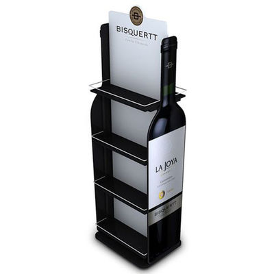 Madera desmontable de madera modificada para requisitos particulares del estante del vino del soporte de exhibición del estante derecho libre de doble cara del vino para el Pub