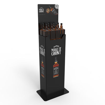 Soporte de exhibición del whisky del metal del elevador de automóviles para el supermercado
