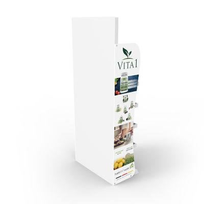 Soporte de exhibición de madera cosmético de la farmacia del soporte de exhibición de 6 capas para los productos de la atención sanitaria