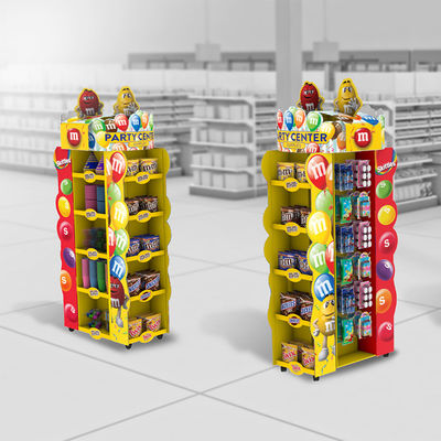 Los puntos de venta modificados para requisitos particulares exhiben el estante de exhibición del caramelo con las bandejas ajustables