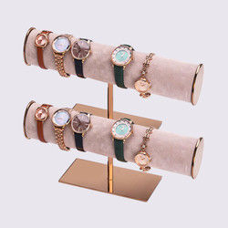 Punto del reloj del tenedor de la joyería de la pulsera de la barra de la tienda de lujo T de la exhibición del estallido de la compra