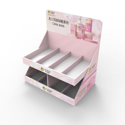 Preservativo de cartón personalizado Estante de exhibición de mesa 24 horas de diseño gratuito mayorista para supermercados
