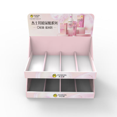 Preservativo de cartón personalizado Estante de exhibición de mesa 24 horas de diseño gratuito mayorista para supermercados