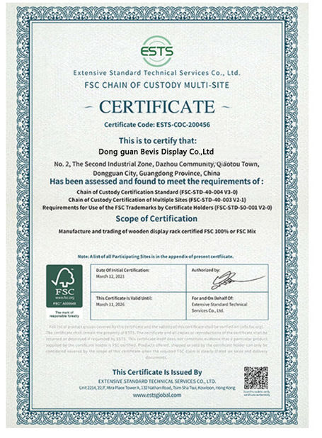 China Dongguan Bevis Display Co., Ltd certificaciones